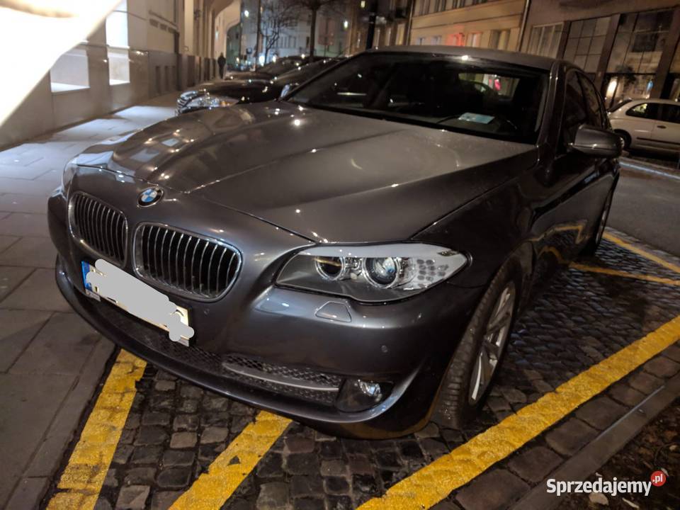 BMW 520d Salon Polska bogate wyposażenie szary Warszawa