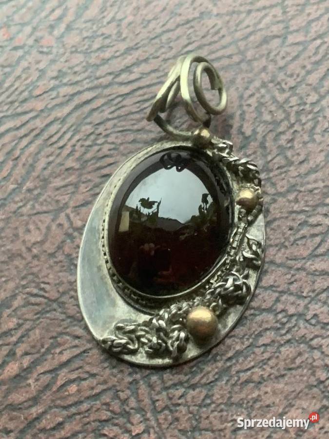 Zabytkowa broszka Łowicz sprzedam