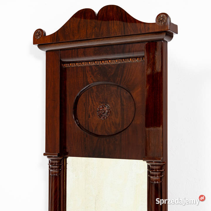 Lustro Biedermeier Antyk Stare Mahoń Piramidalny wielkopolskie Swarzędz sprzedam