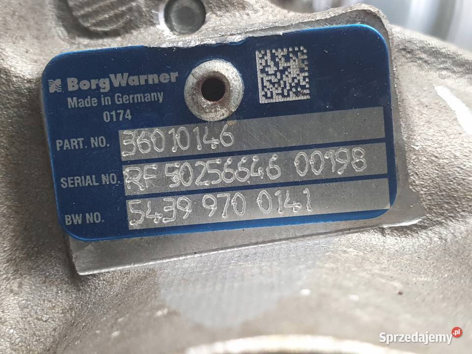 TURBOSPRĘŻARKA Volvo XC60 24 D D4 turbo 36010146 lubelskie Chełm