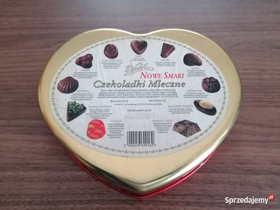 Puszka Pudełko metalowe w kształcie serca EWedel Pozostałe Łódź