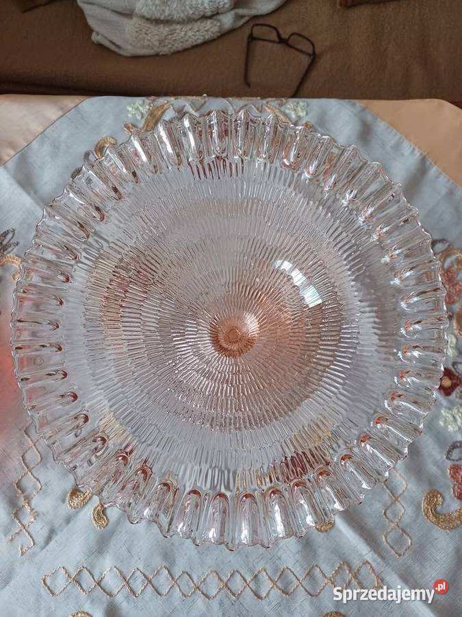 Piękna duża rozalinowa patera owocarka Ząbkowice Poznań