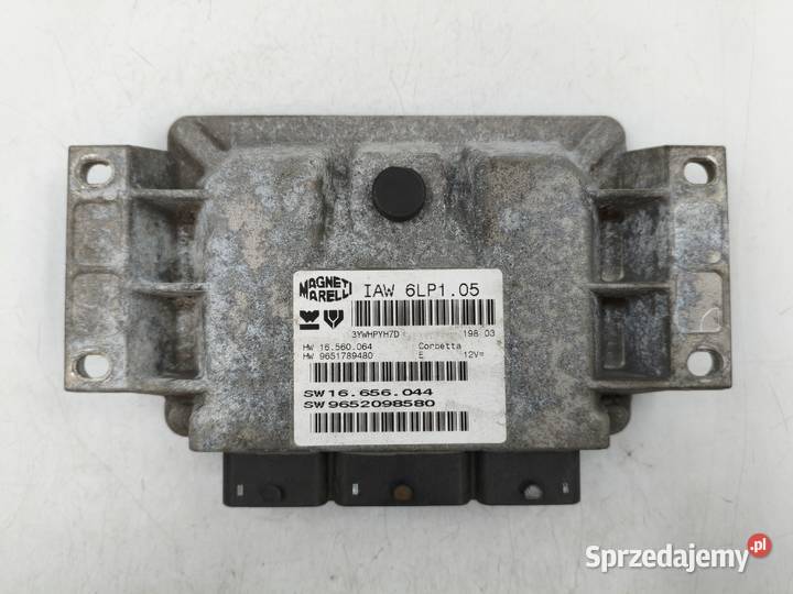 Sterownik Silnika Fiat Ulysse 20 16v 9652098580 osobowe Wyszków