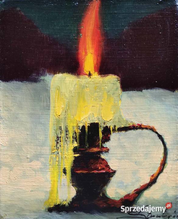 STRATOVICH W obraz olejny na płótnie SAMOTNA Malarstwo Supraśl