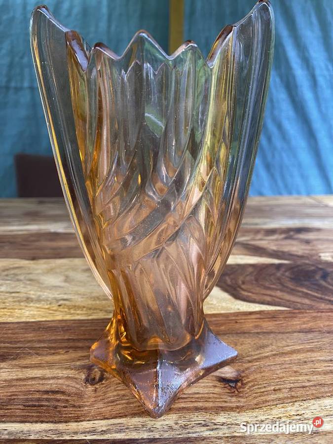 Wazon Uszak wazony 2 sztuki Huta Niemen Porcelana i szkło Łódź