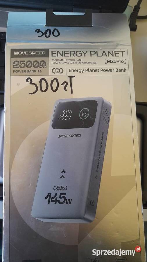 Powerbank MOVESPEED M25Pro25000mAh PowerBank140W Szadek