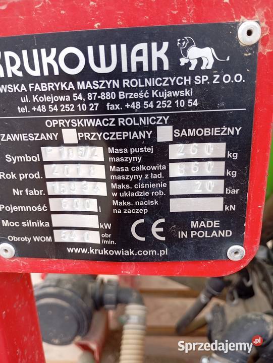 Opryskiwacz krukowiak Miechów
