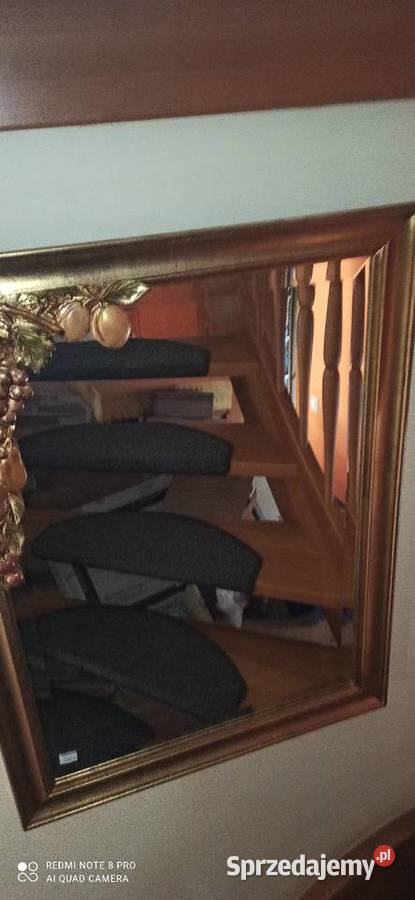 Lustro z winogronami Ze szlifem kryształowym Pozostałe Gdańsk sprzedam