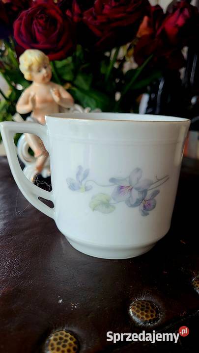 Porcelana filizanka sygnowana Oświęcim
