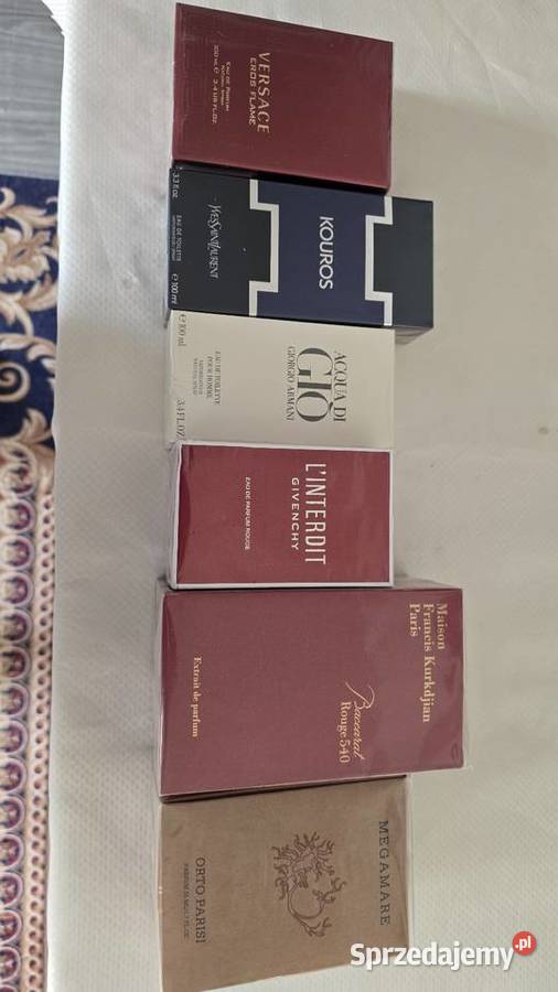 Perfumy nowe męskie jakość sklepowa mazowieckie Marki sprzedam