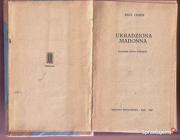 54010 UKRADZIONA MADONNA PAUL OLSEN Czyrna