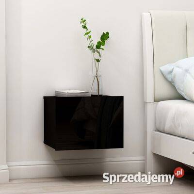 vidaXL Szafka nocna czarna 40x30x30 materiał Warszawa