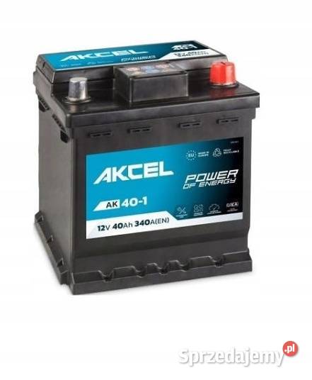 Akumulator Akcel AK401 40Ah 12V 175x175x190mm osobowe