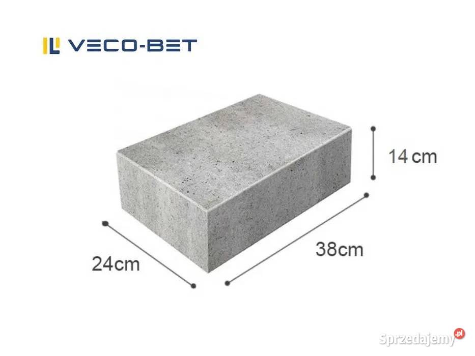 Bloczek fundamentowy betonowe bloczki 24x38x12 Lublin