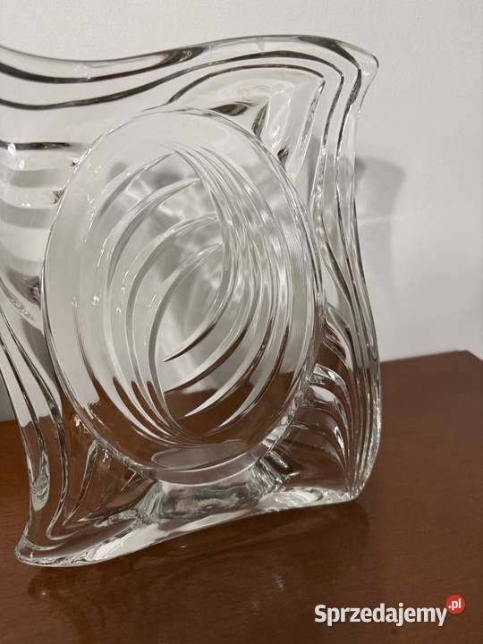 Szkło ozdobne szlifowane ramka antyk pamiątka z Częstochowa