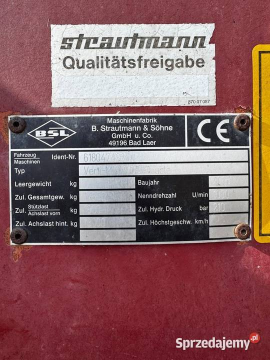 Strautmann vertimix 1700 Double Opalenica