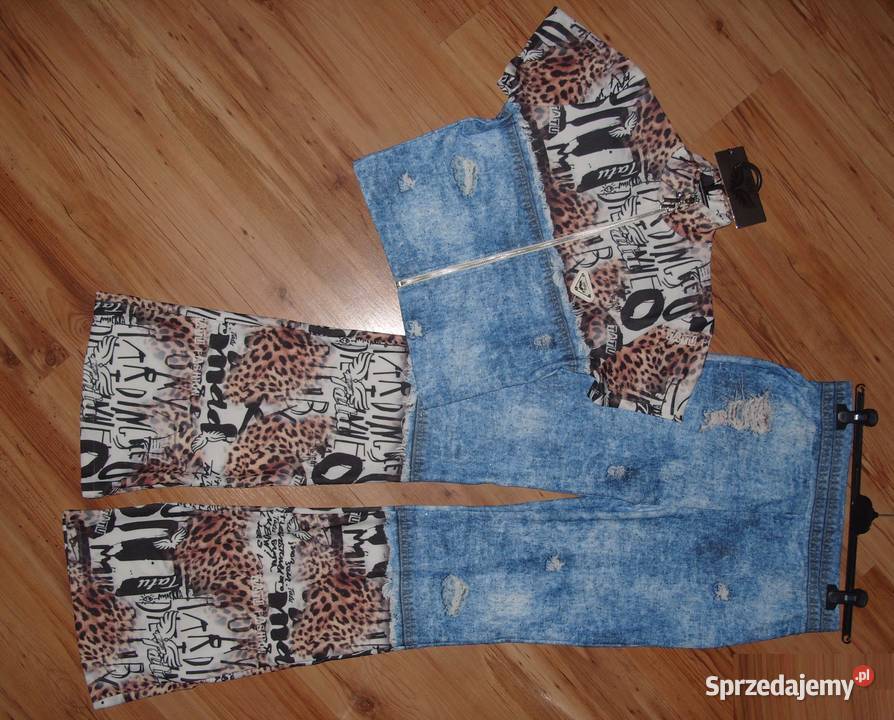 na wysokie panie komplet TATU ala jeans Blink Rawicz