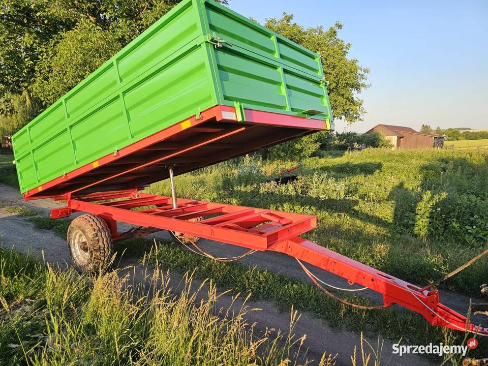 Przyczepa rolnicza wywrotka jednoosiowa nieuszkodzony Przyczepy rolnicze lubelskie Olchowiec-Kolonia