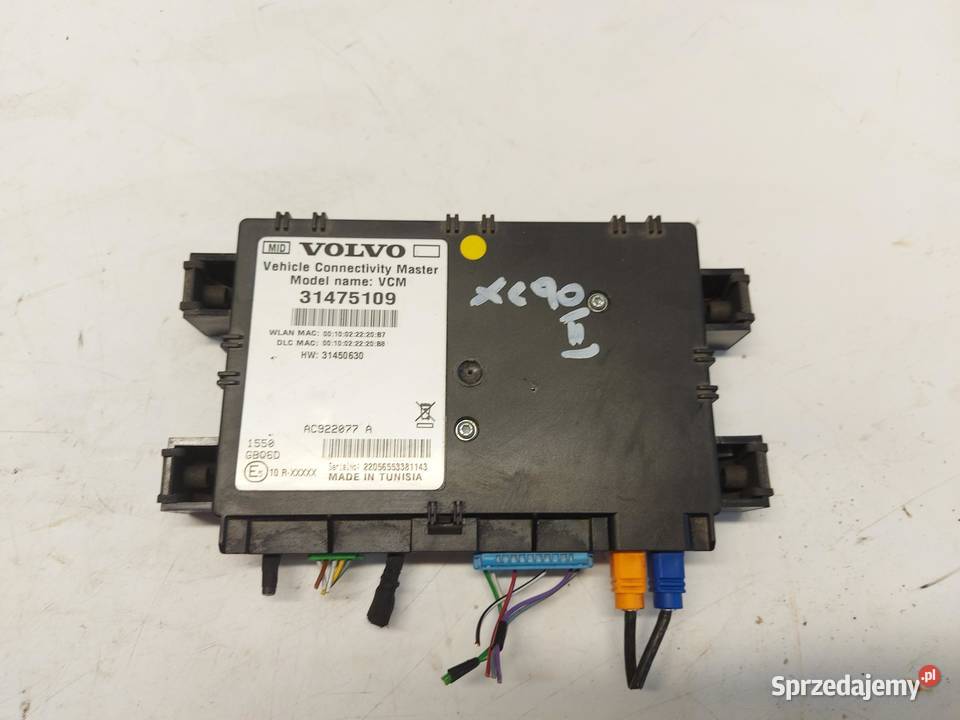 VOLVO XC90 II D5 Moduł sterownik VCM 31475109 dolnośląskie
