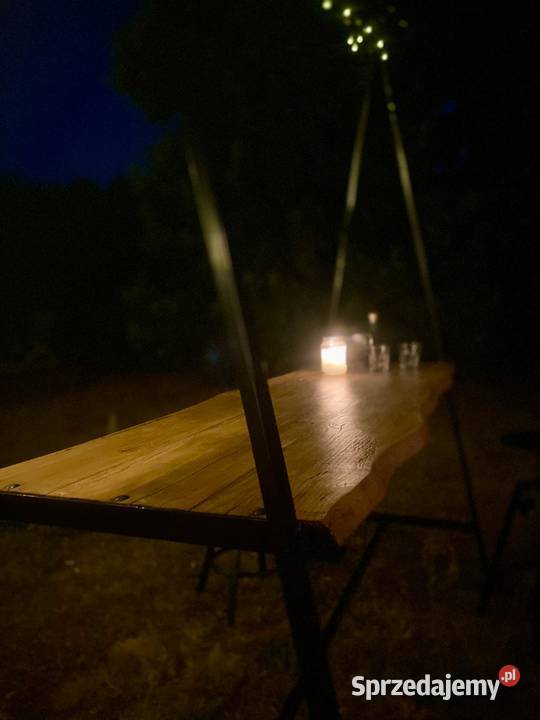 Stół ogrodowy dębowy Meble mazowieckie Nowy Prażmów