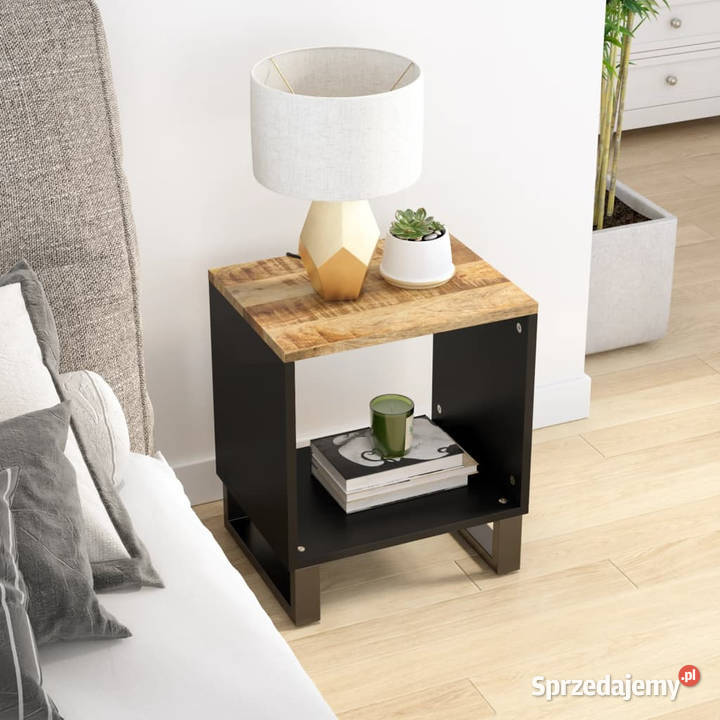 Stolik kawowy 40x31x46 drewno i materiał mazowieckie Warszawa