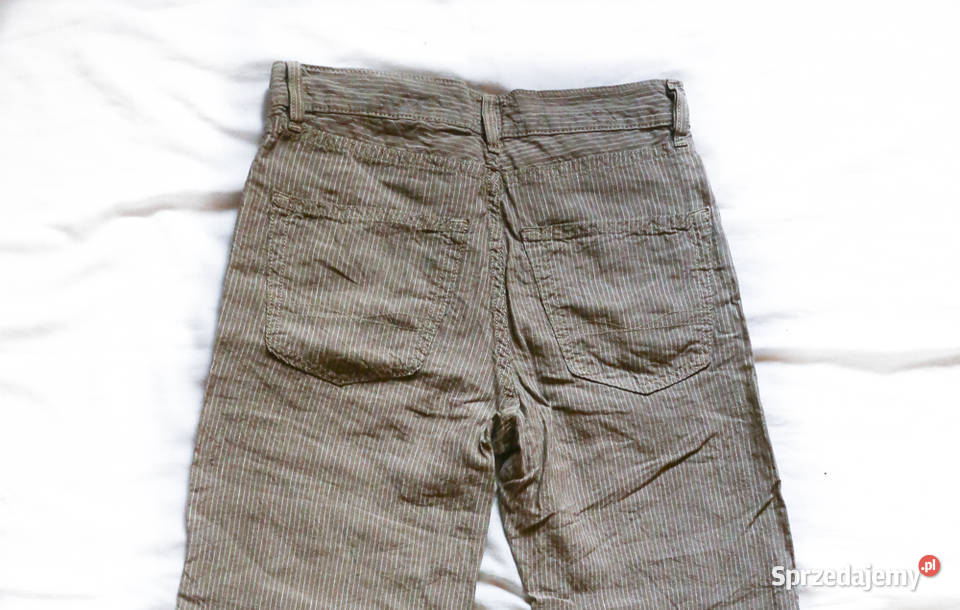 Spodnie męskie Hugo Boss letnie płócienne 3034