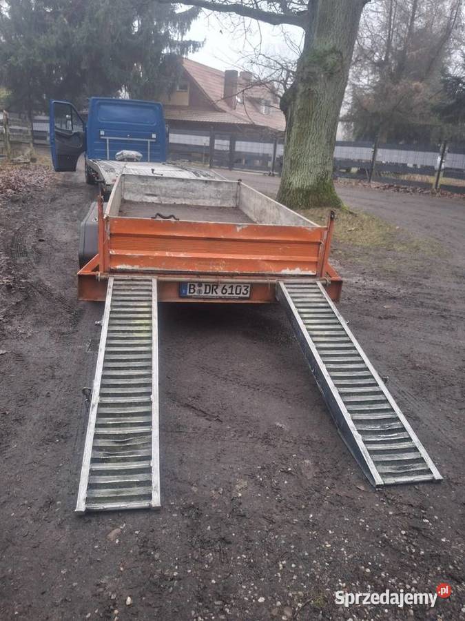 Przyczepa humbaur pod minikoparke aluminiowe sprzedam