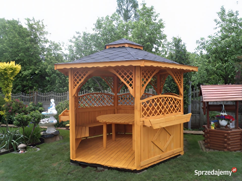ALTANA 27 32M OGRODOWA DREWNIANA ALTANKA OZDOBNA Altany i wiaty