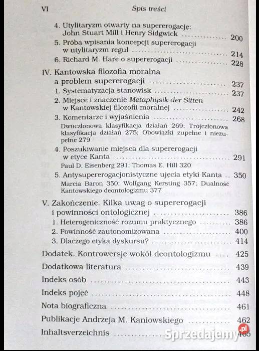 Supererogacja Zagubiony wymiar etyki A M miękka