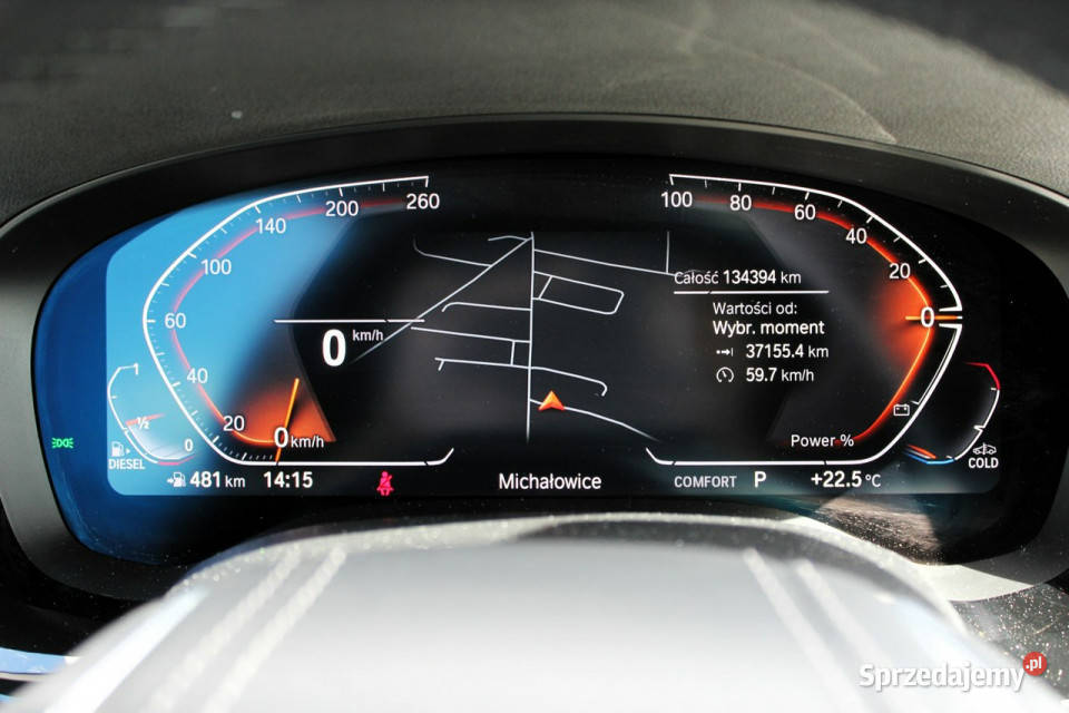 BMW 518 Salon FV23 Skóra Nawigacja LED Ambient elektrochrom. lusterka boczne BMW mazowieckie