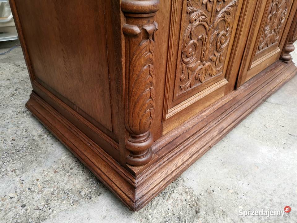 Piękna neorenesansowa szafa ok1910r antyk Meble Wałbrzych sprzedam