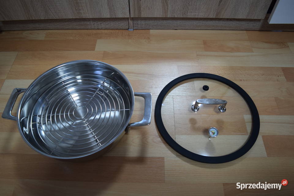 GARNEK ROSLE NA PARZE Z POKRYWĄ I TERMOMETREM Olsztyn sprzedam