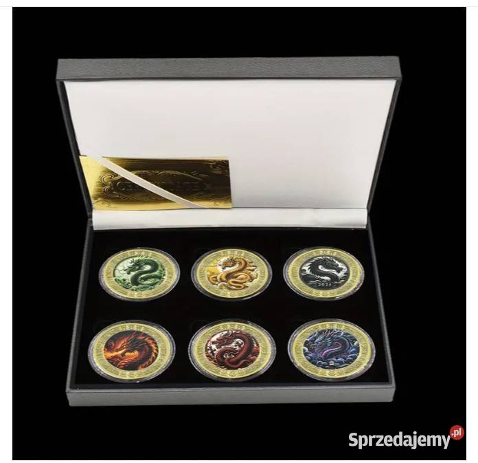 Kolekcjonerski zestaw monet medali chińskich mazowieckie