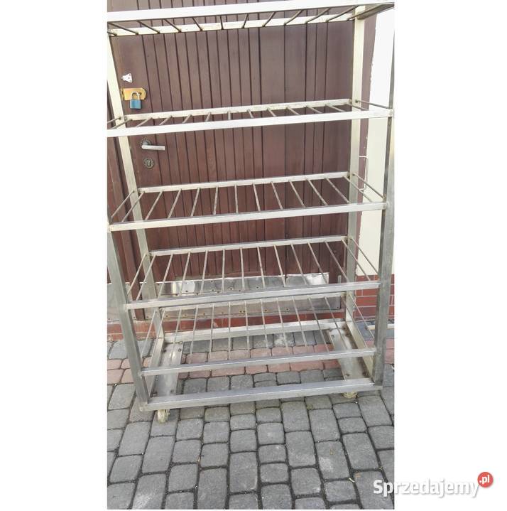 Regał metalowy z kwasówki na kółkach skrętnych Gastronomia Łódź sprzedam