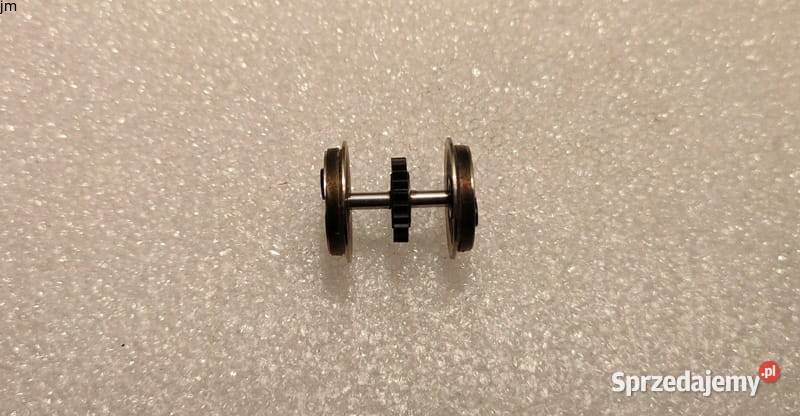 Zestaw kołowy I i II z zębatką 15 mm czarny z12 Modelarstwo