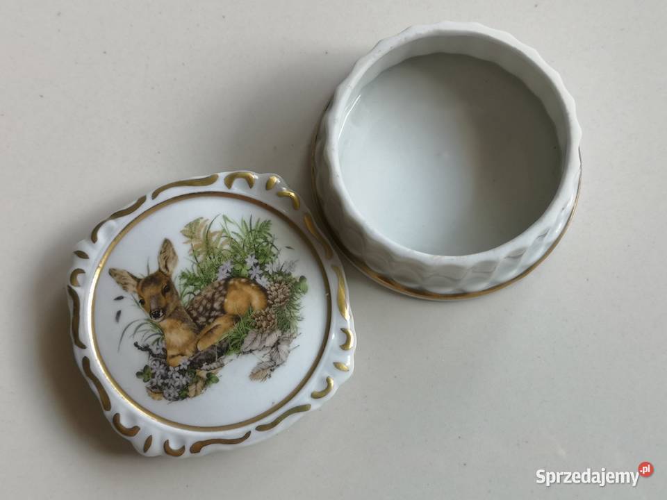 Puzderko z jelonkiem porcelana Bawaria Toruń sprzedam