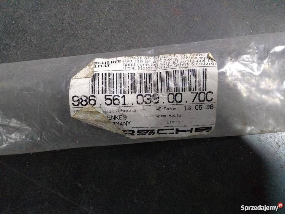 PORSCHE Boxster 986 belka dachu cabrio Pilzno