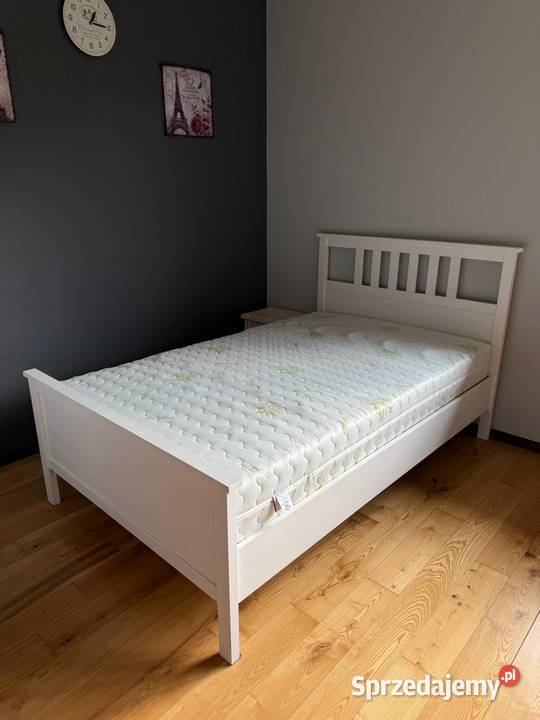 Rama łóżka IKEA 120x200 biała stan idealny Piaseczno