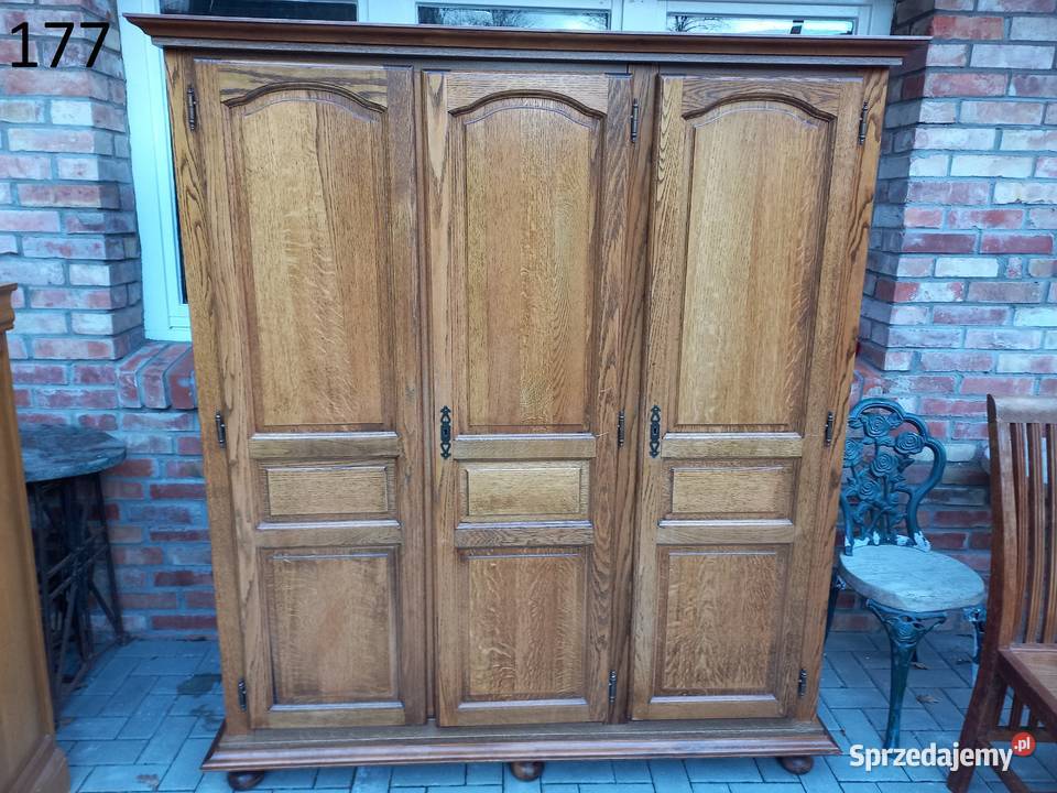 Szafa 3 drzwiowa na wieszaki dąb Garderoba Gawroniec