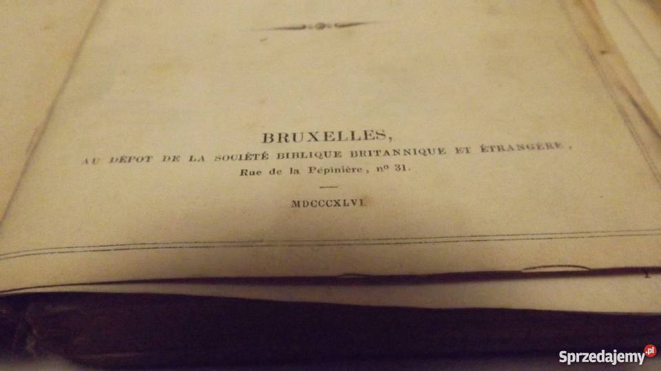 Stara Biblia Sainte Bible Grodziczno sprzedam