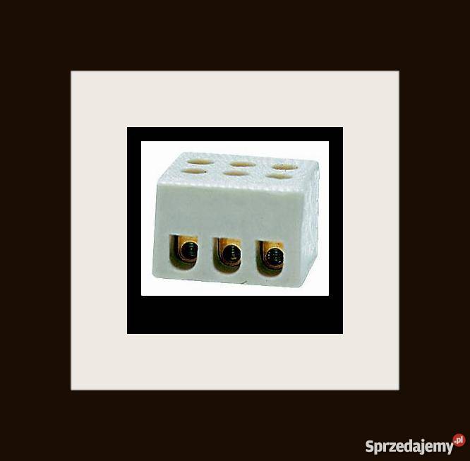 Złączka gwintowa porcelanowa 3tory 25mm2 Elektryka i akcesoria śląskie Dąbrowa Górnicza