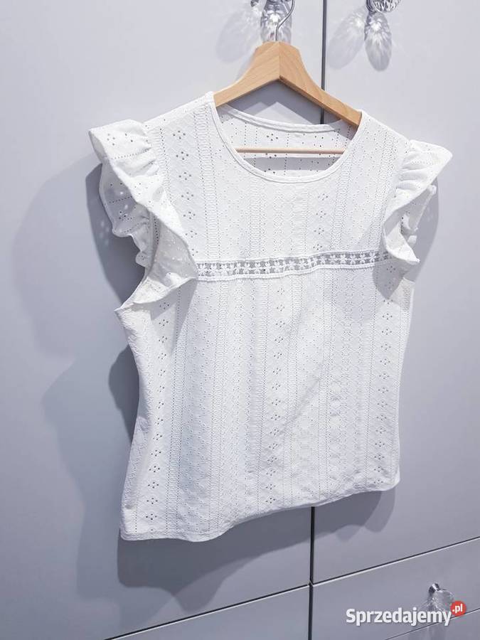 Damska bluzeczka z dziurkowanym motywem Rozmiar 42(XL) śląskie Dąbrowa Górnicza
