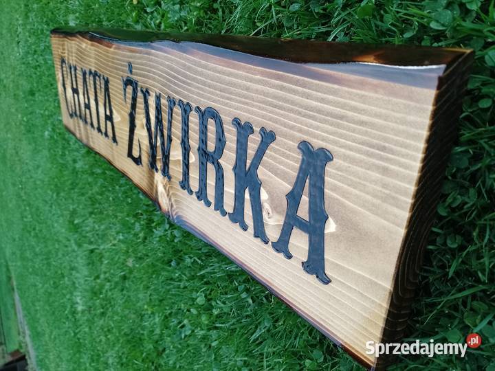 SZYLD DREWNIANY napisy na drewnie grawer małopolskie Kraków sprzedam