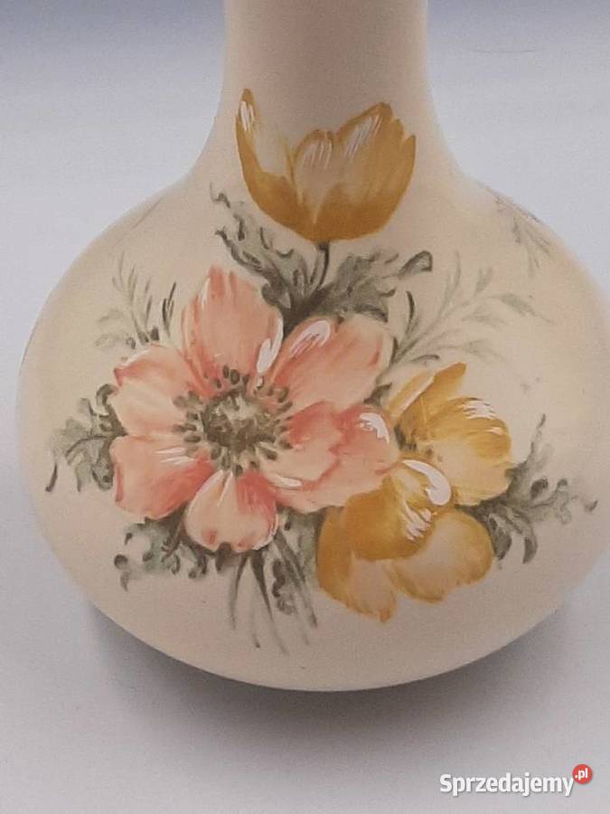 Piękny porcelanowy wazon sygnowany angielski kujawsko-pomorskie Inowrocław