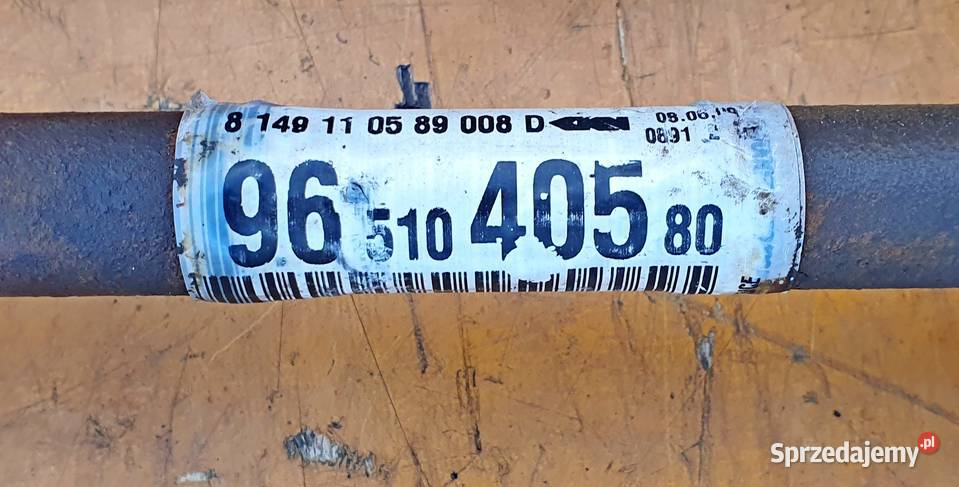 PEUGEOT 207 14 8V PÓŁOS PRZEGUB LEWY 9651040580 Radom sprzedam