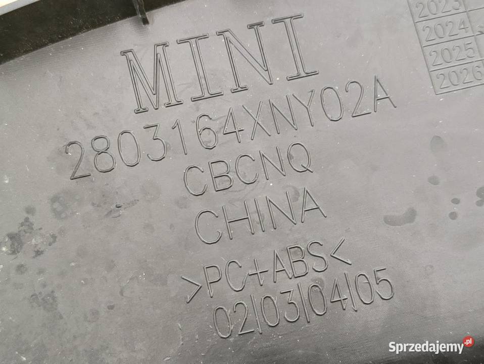 Listwa Zderzaka Przedniego Mini Cooper F65 66 Listwy i nakładki wielkopolskie Pleszew sprzedam