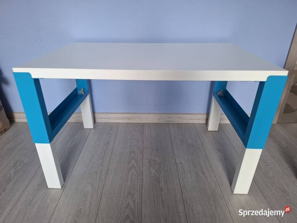 Biurko stolik IKEA PAHL białe różowe niebieskie Rudniki