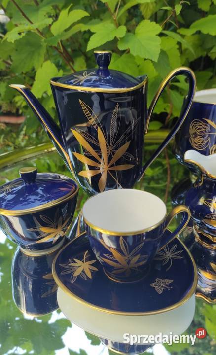 Lindner PorzellanEcht Cobalt poł XX w Pabianice