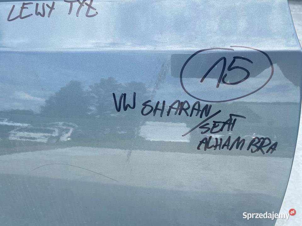 VW SHARAN SEAT ALHAMBRA 7N LEWE DRZWI TYŁ TYLNE wielkopolskie