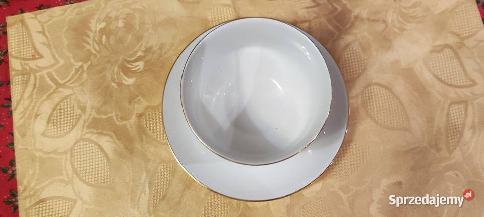 Sosjerka biel złoto kobalt porcelana Winterling Wrocław